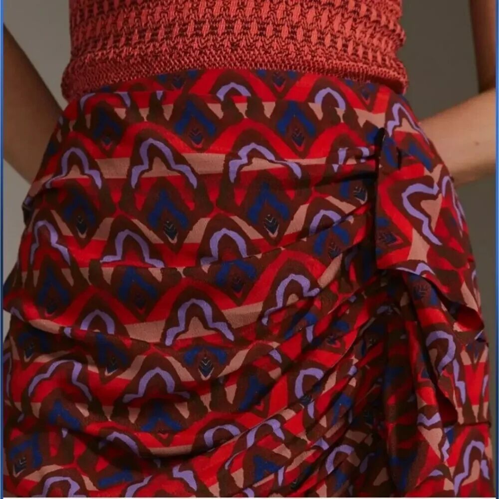 Dolan Ruched Ruffle Mini Skirt Small - Picture 5 of 7